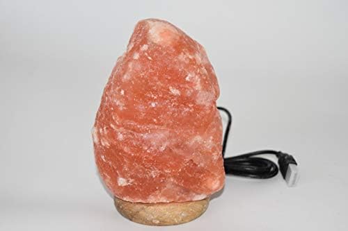 Lâmpada de rocha salgada do Himalaia com plug-3-3lb- decoração zen