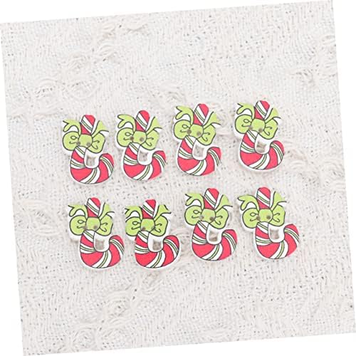 Nolitoy 100 PCs Hole Scrapbook Fixador Ornament Candy para embelezes de muleta de romances de Xmas em forma de tricô