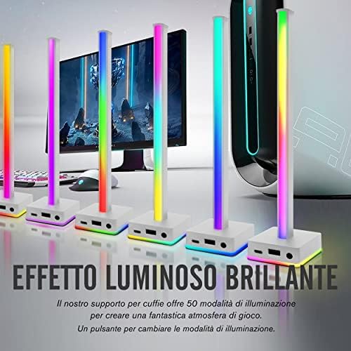 Ezdiy-FAB USB LED LUZ BARCO HOPENDER DE POPHONES DE RECULHADO DE MÁRIL, MODO DE BENÇÃO DE MÁBLIO RGB, Modo de cor