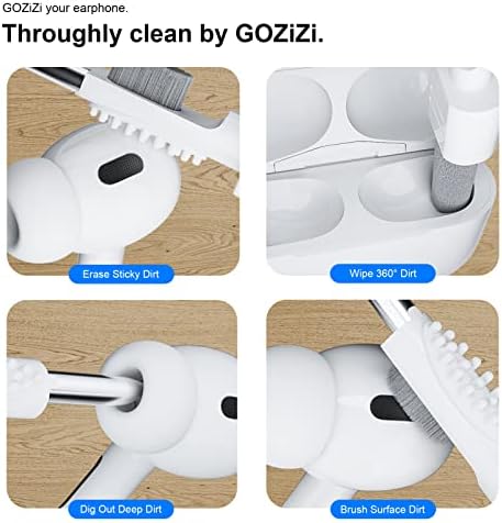 Kit de limpeza para caneta de limpeza de airpods para ferramenta AirPod Pro Clean para fones de ouvido Bluetooth Earbud 4 em 1 POD PICK PIK com 5 kit de limpador de espuma de substituição