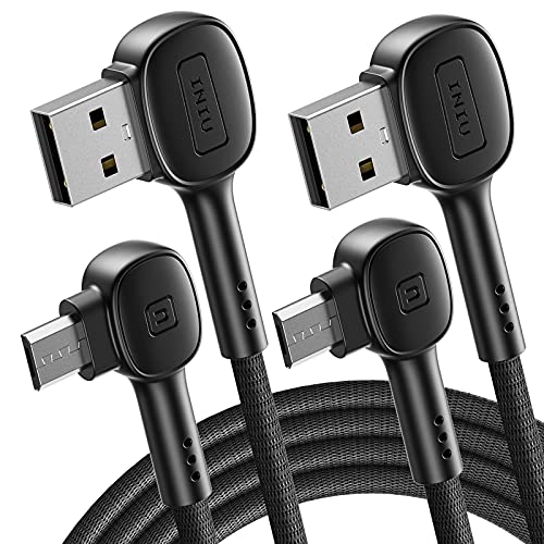 Micro USB Cable, INIU [2 pacote de 6,6ft] 3.1a QC 3.0 Carregador de telefone Android de carregamento rápido, carregador