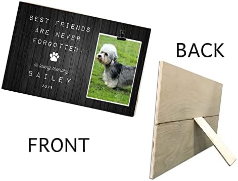 Os melhores amigos nunca são esquecidos, em memória amorosa Dandie Dinmont Terriers cachorro personalizado cão Memorial