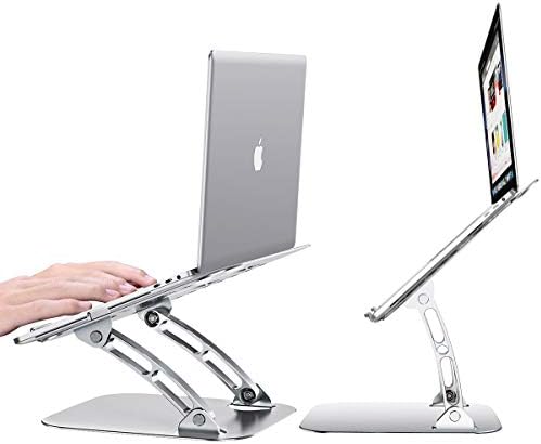 Suporte de ondas de caixa e montagem compatível com Acer Chromebook 314 - Stand Laptop Executivo VersaView, Laptop Metálico Ajustável Ergonômico para Acer Chromebook 314 - Prata metálica