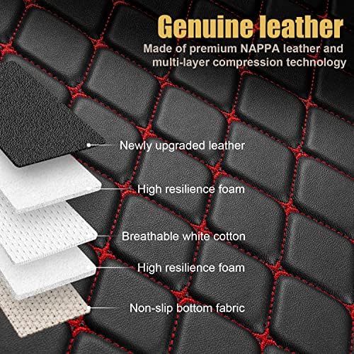 Castlerock Leather Car Floor tapetes para Jeep Grand Cherokee -2022 todos em torno do Fit Cherokee Floor Liner Floor