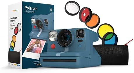 Polaroid Now+ Blue Crey - Câmera de filme do tipo Bluetooth conectado I