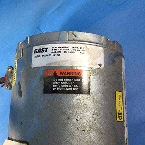GAST 1HAB25-M100X Bomba de ar, 120 V, 60 Hz, 1,3 CFM