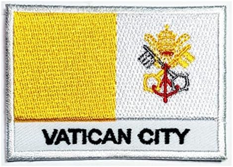 Kleenplus 3pcs. 1,7x2,6 polegada. Country Vaticano Cidade Bandeira da bandeira do emblema UNIME