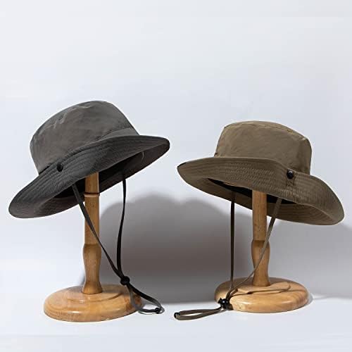 Croogo Chapéu de pesca UPF 50+ larga largura balde safari boonie chapéus impermeabilizados com chapéus de pescador ao ar livre de peixes