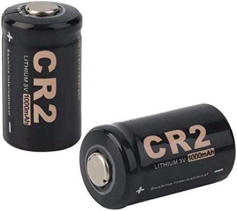 Soshine CR2 3V Bateria de fotos de lítio 2pcs - preto