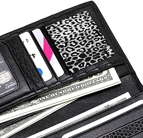 Cartão de crédito de impressão de leopardo preto e branco