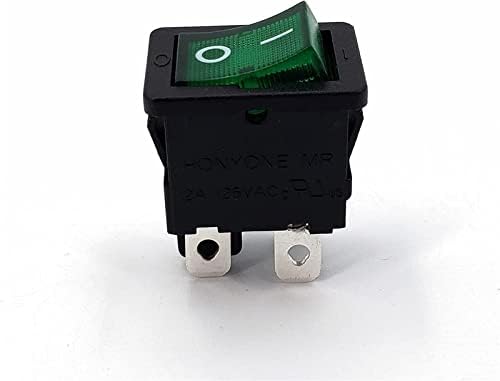 Xiangbinxuan Micro Switches Rocker Switch 5pcs 15x21mm MR-6b Series 220VAC com lâmpada on-off 4pin DPST Mini Rocker Switch 12A