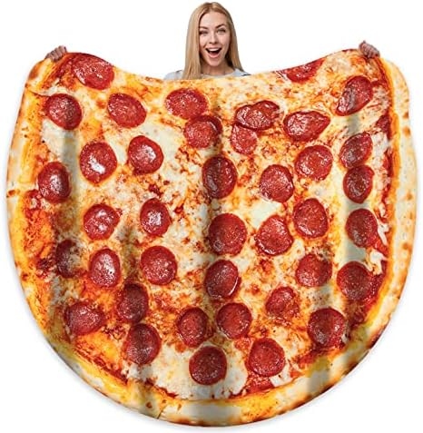 Pizza Clanta de pizza adulto kdis tamanho engraçado comida realista personalizada tiro cobertor presente para todos 300