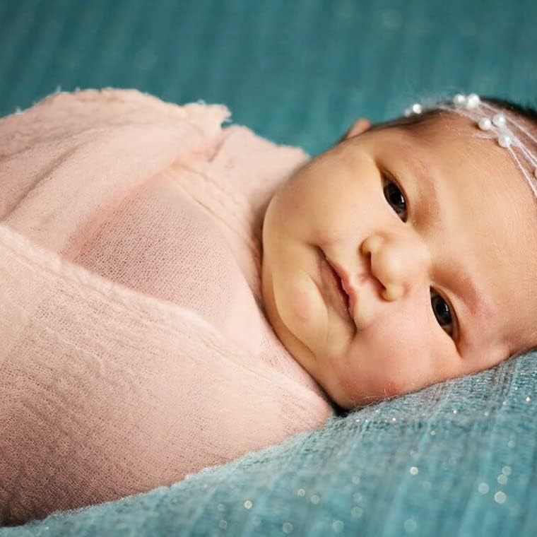 Adereços de fotografia recém-nascidos, embrulho de gradiente de bebê, fotos profissionais de fotos de bebês longas, por 0-6 meses