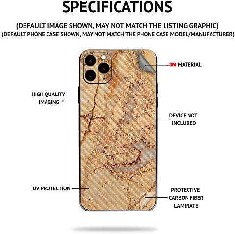 Mightyskins Skin Fiber para Samsung Galaxy Fold | Acabamento protetor de fibra de carbono texturizada e durável | Fácil de aplicar,