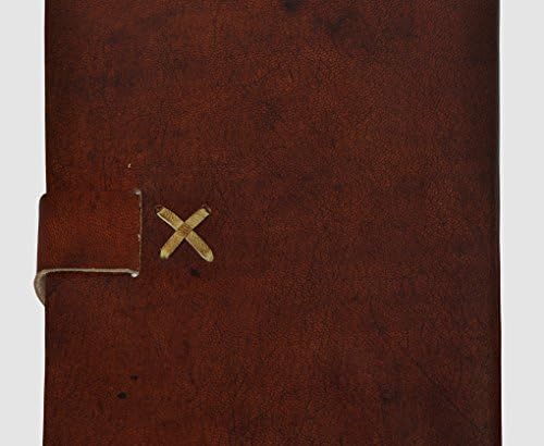 Lalhaveli Brown Leather Cover Journal Bound Professional Notebooks Diário Presente para homens Mulheres escritores Artista 5 x 7x 1 polegada