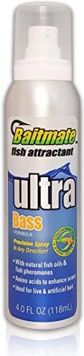 Baitmate Bass Scent Fish Atraente Spray, Spray Contínuo 4 oz