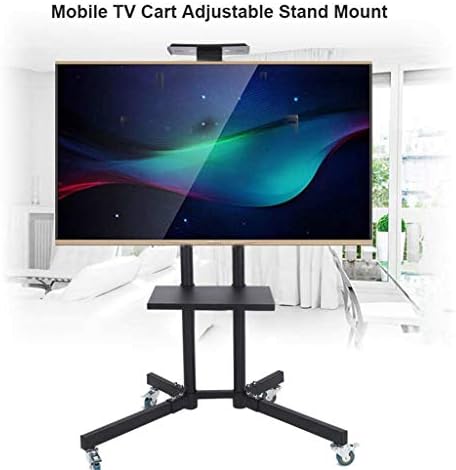 SDGH TV Stand Mobile TV Cart Stand Ajuste Stand para 32-65 polegadas LCD/LED Tela do painel plano com suporte de rodas para TV