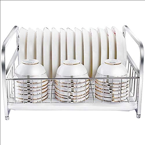 Rack de prato de camada única PDGJG - dreno de aço inoxidável para bancadas de cozinha para secar pratos e prateleiras