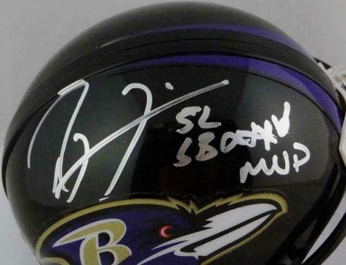Ray Lewis autografou Baltimore Ravens Mini Capace