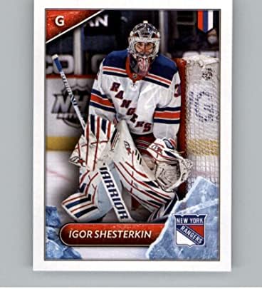 2021-22 Topps adesivos #377 Igor Shesterkin NM New York Rangers NHL Hockey Sticker Trading Card
