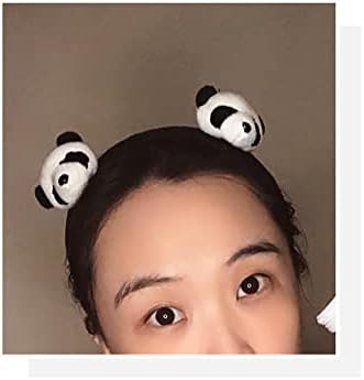 Gshllo 4 pcs panda pinos de cabelo de cabelo clipes de cabelo de animal adorável aranha de cabeça fofa barretas panda acessórios