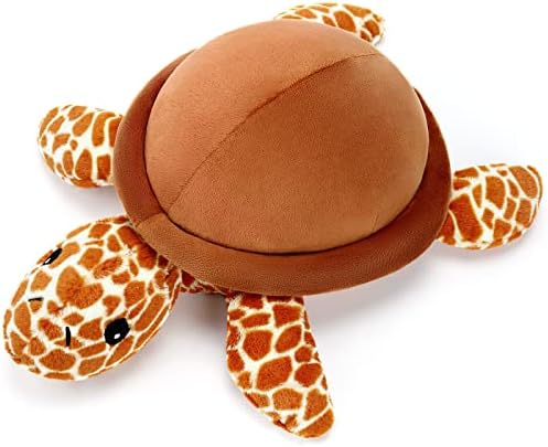 Cottonstar Turtle Beched Animais, brinquedo de pelúcia fofo de 18 polegadas, MicrowAvable 2,5 libras Almofadas de animais macios e macios para ansiedade, perfume e alergia para crianças e adultos adultos