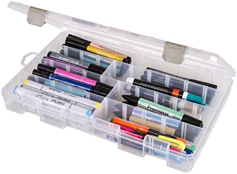 Artbin 5004AB Large Solutions Box com divisores, organizador de arte e artesanato, [1] caixa de armazenamento de plástico,