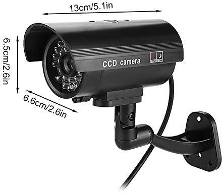 Tosuny Dummy Fake Security Camera, câmera de CCTV falsa de luz LED piscando para casa