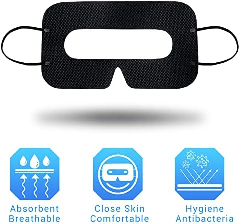 200 PCS máscara de capa de capa respirável descartável de VR Dispositável para VR Máscara de VR Sanitária de Tecido VR