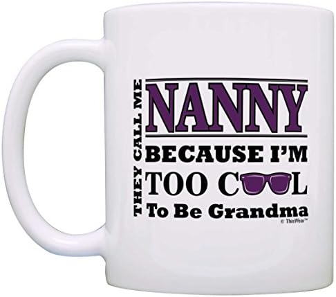 O presente do dia das mães para Nanny muito legal para ser um vovó óculos de sol para presente de caneca de caneca de chá de chá branco