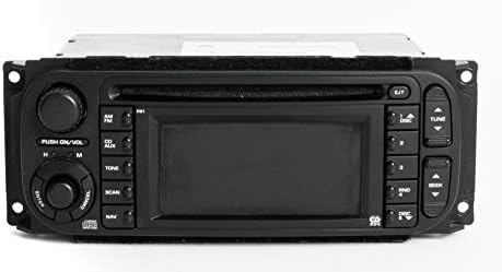 1 Factory Radio Am FM Radio CD DVD Player W Navigation Compatível com 2003-07 Chrysler Dodge Jeep P56038629ah