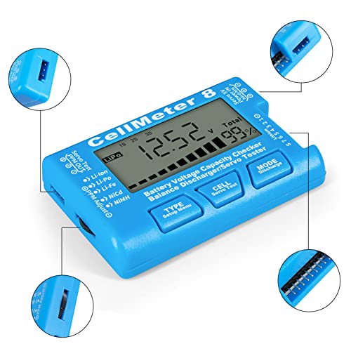 Digital Battery Capacity Verificador Testador de alta precisão Balanço de bateria Detector Servo Servo