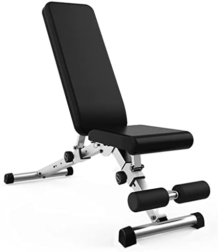 Dsfeoigy multifuncional em bancada dobrável Banco Dumbbell para a cadeira de treinamento de levantamento de peso abdominal de