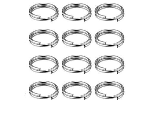 Woiwo 200 peças aço inoxidável 10 mm Loops duplos redondos anéis de salto dividido para achados de jóias de charme