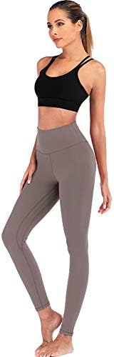 Ecoine Legging de ioga feminina - Amanteigado Controle macio Controle de alta cintura Ponta de treino esportivo de calças de legging