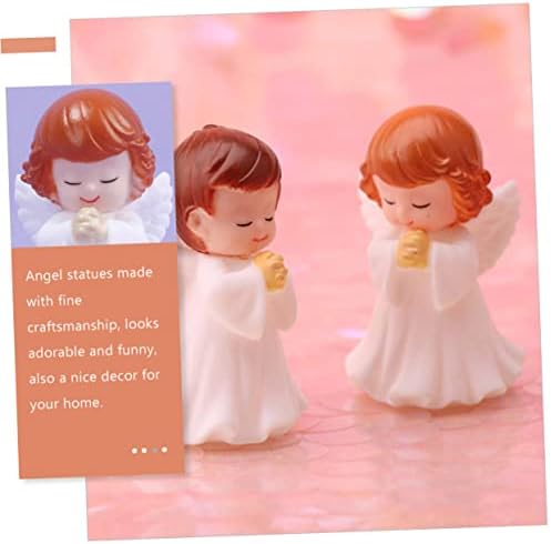 JoJofuny 16 PCs decoração orando para casa de mesa Kawaii Decorações de jardim anjo de anjo de aniversário Fairy angels Figuras