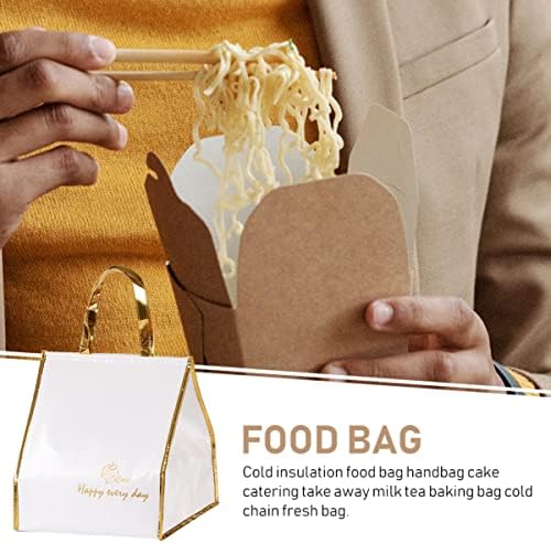 Bestonzon 3pcspacking XCM Design multifuncional Prático Produto Golden Isolado Bakamento m Bolsa de alimentos brancos Sacos de