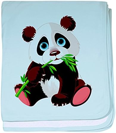 Real Lion Baby Blanket fofo panda urso comendo bambu