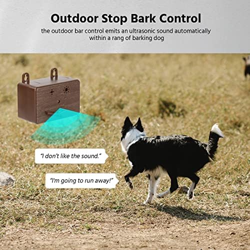 Treinamento de cães ultrassônicos de Moshuso e ferramenta de dissuasão de casca - sem mais latidos indesejados - seguros e eficazes - perfeitos para uso interno e externo