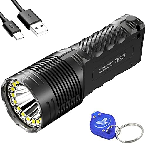 Nitecore tm20k 20.000 lúmen USB-C lanterna LED recarregável com luz de chaveiro Lumentac