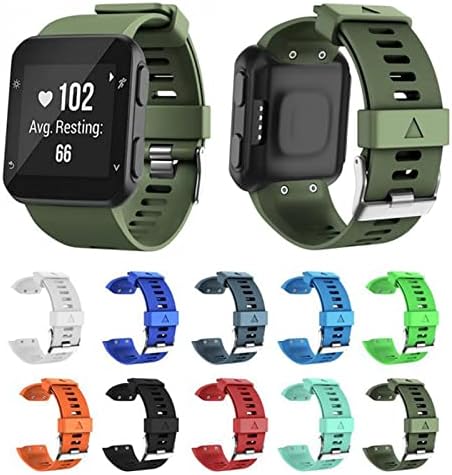 Amsh Substituição de pulseira silicagel Strap de pulso macio para Garmin Forerunner 35 Moda Smart Watch Watch WatchBand Bracelet