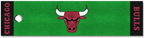 Fanmats 9227 Chicago Bulls colocando o tapete verde - 1,5 pés. x 6 pés.