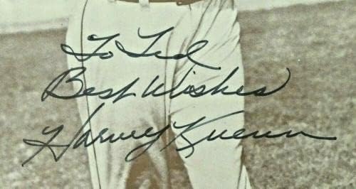 Harvey Kuenn assinou o Baseball Premium de 1950 foto 8,5x11 - fotos autografadas da MLB