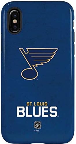 Skinit Pro Phone Case Compatível com iPhone X - Oficialmente licenciado NHL St. Louis Blues Design angustiado