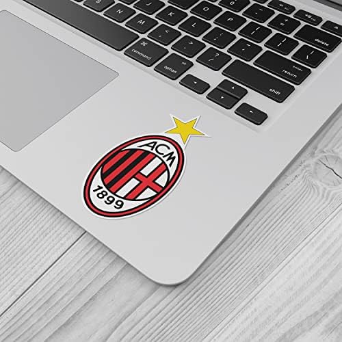 A.C. Milan FC FC Itália Futebol Vinil adesivo Decalque carroceiro - lado mais longo 5 ''