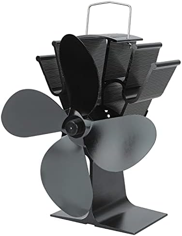 Ventilador de registro, ventilador de ventilador alimentado por calor efetivamente 4 lâmina de fogão alimentado por calor para woodlog,