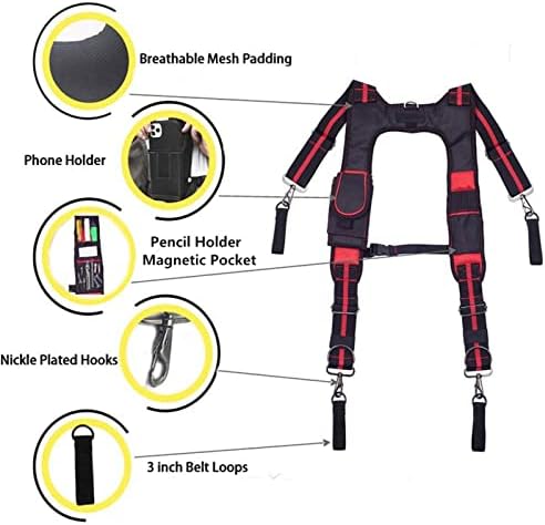 Suspenders de cinto de ferramentas para artesãos de confiança Multifuncional pode pendurar bolsa de ferramentas em forma