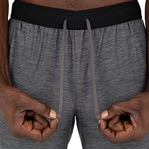 Camada 8 shorts de pacote de 2 masculinos atléticos de desempenho seco rápido/shorts de camisa de sono com bolsos de 9 polegadas Unsam dois pacote