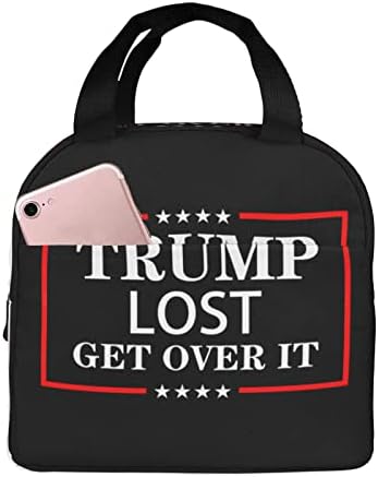 Swpwab Trump perdido supere -se por portátil folha portátil espessada saco de bento isolado para homens e mulheres
