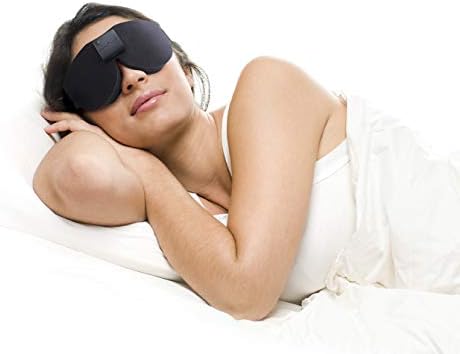 Oasis de som luxo glo para dormir máscara de olho no sono natural, sono profundo, bloquear toda a luz, sombra de olho confortável,